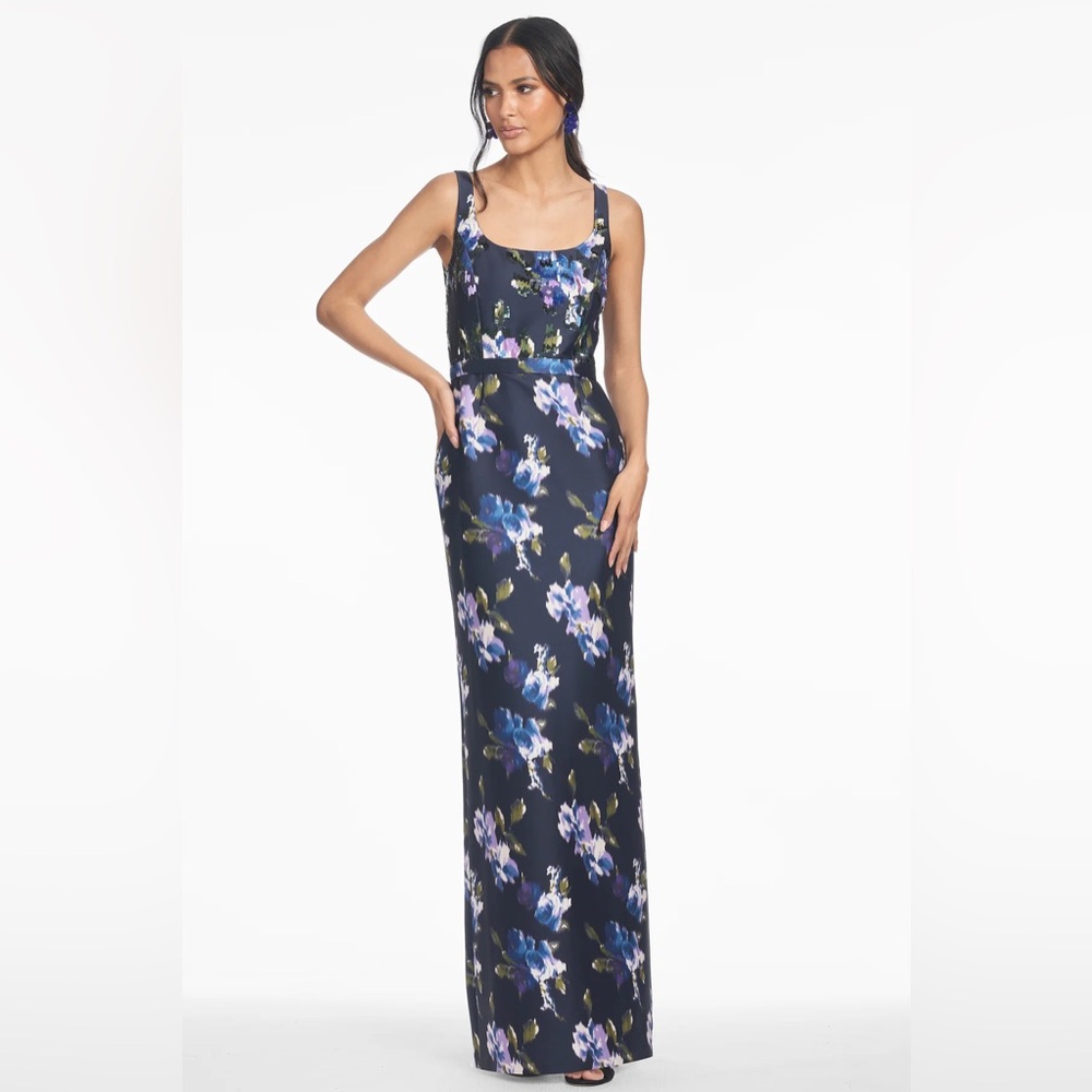sachin & babi LANA GOWN - MIDNIGHT CORSAGE